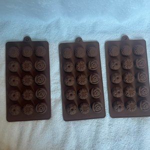 3PCS Silicone Molds for Chocolate/Candy/Ice/Soap
